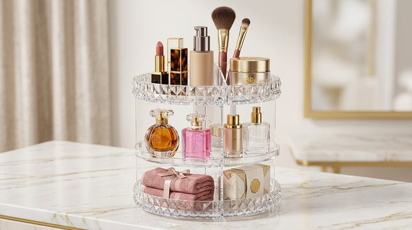360° Rotating Makeup Organizer